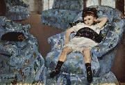 Mary Cassatt, Little Girl in a Blue Armchair